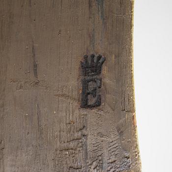 A long-case clock, 19th Century. Stamped with Prince Eugen's emblem.