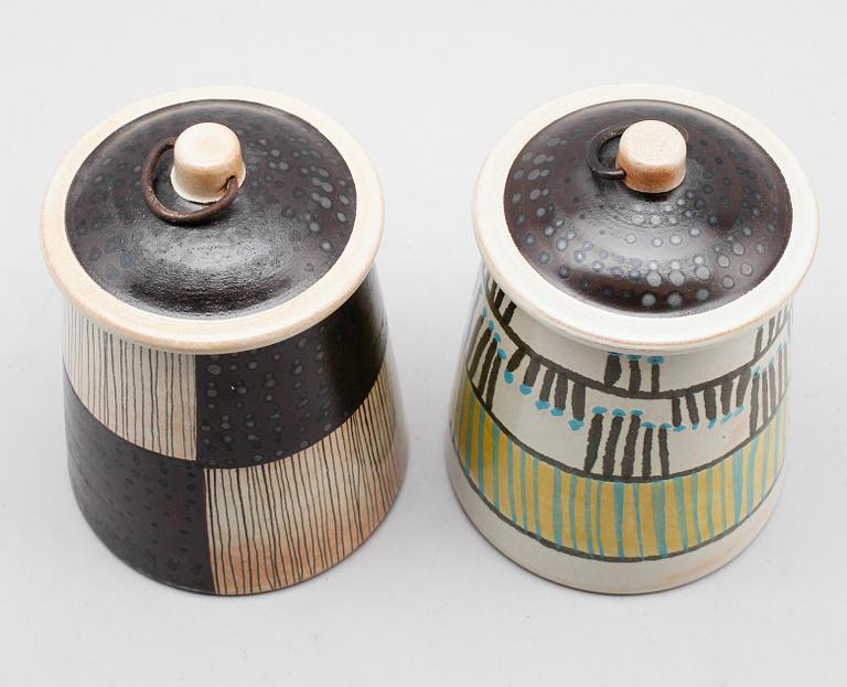 LOCKBURKAR, 2 st, keramik, Aune Laukkanen och Carl-Harry Stålhane, Rörstrand.