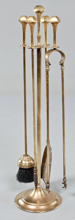 BRASSTÄLL, 5 delar, 1900-talets mitt/andra hälft.