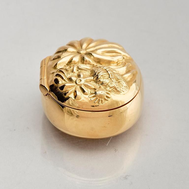 Olle Ohlsson, an 18k gold box, Stockholm, Sweden 1978.