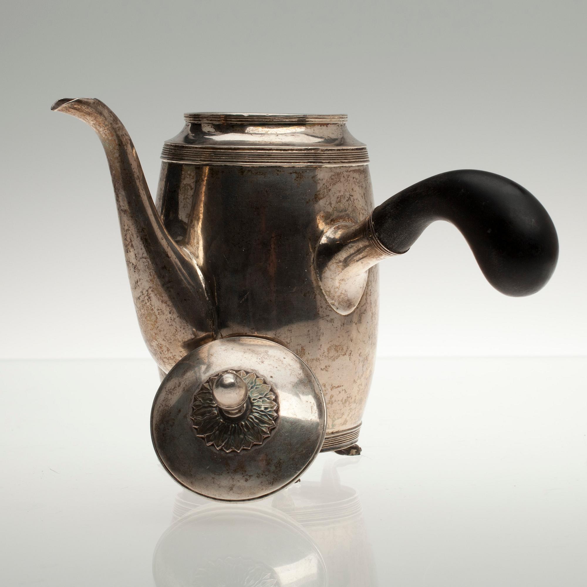 PARTI SILVER, 6 delar. 1816 - ca 1900. Vikt 674 g.