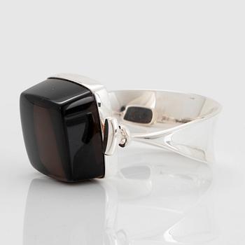 Vivianna Torun Bülow-Hübe, a sterling and qvartz bangle, Georg Jensen, Denmark, design nr 203B.