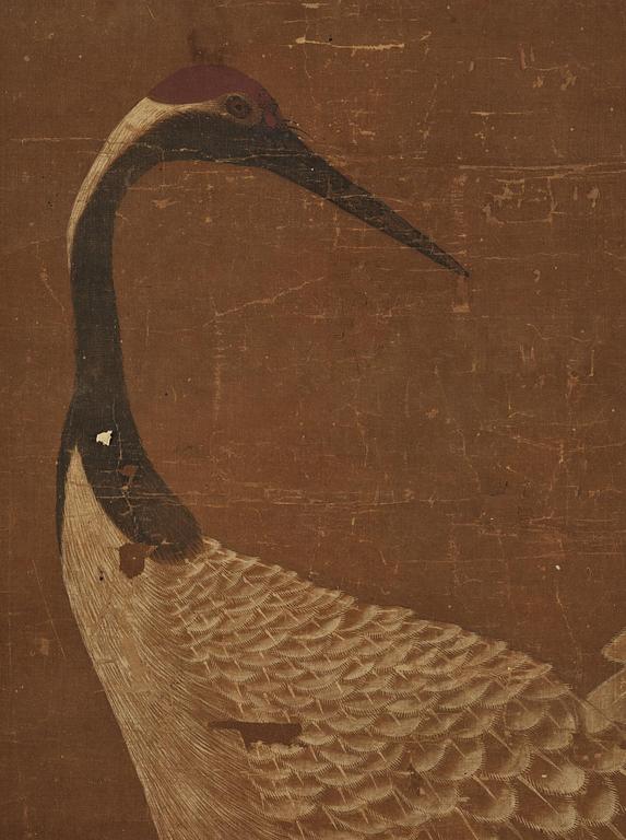 Okänd konstnär, rullmålning, färg och tusch på siden lagt på papper.