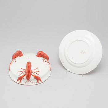 13 pieces of earthenware tableware from Rörstrand, first half of the 20th century.