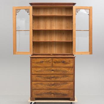 SKÅP, mahogny, 1800-talets andra hälft.