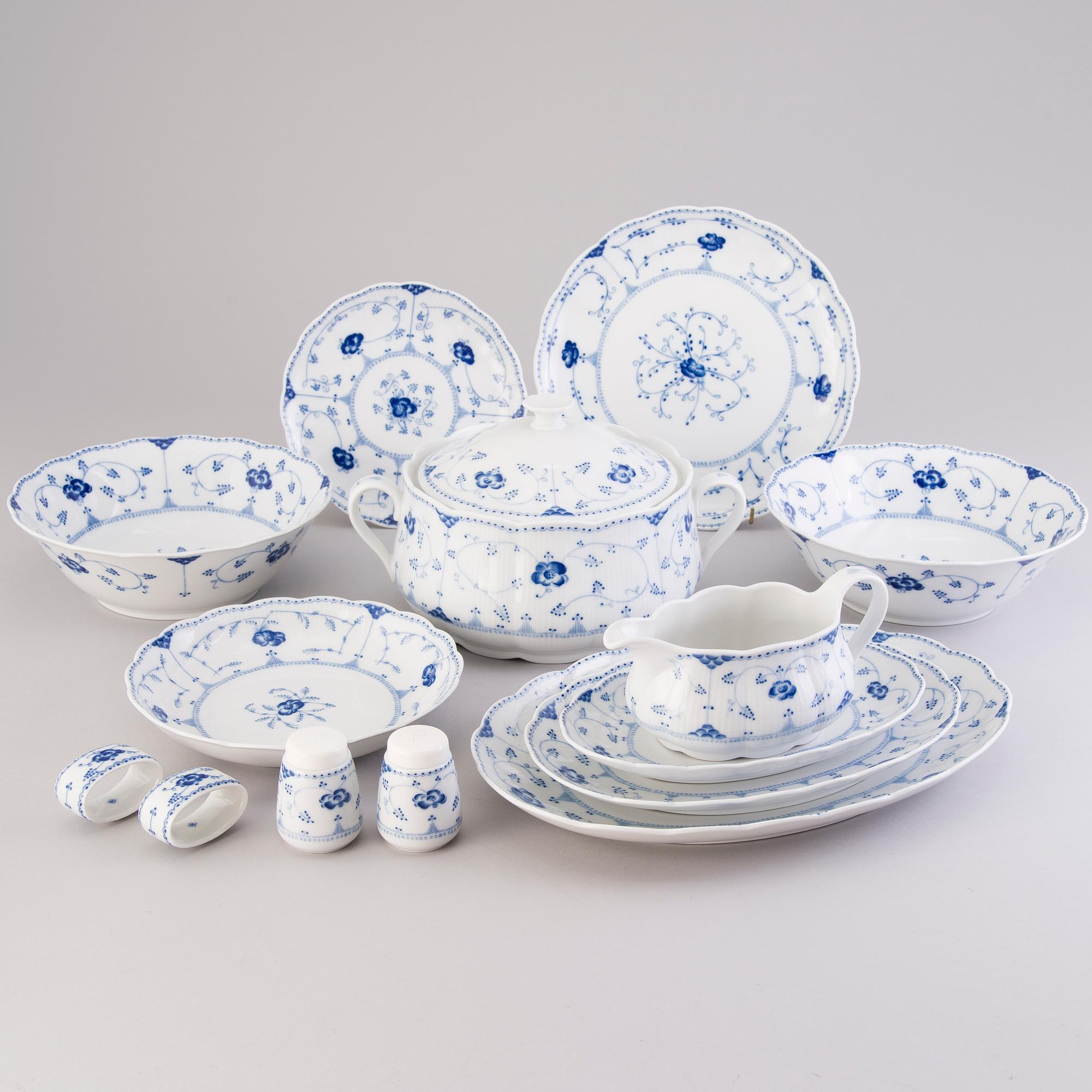 A 47-piece set of Danish 'Eternell' porcelain dinnerware from Christineholm.