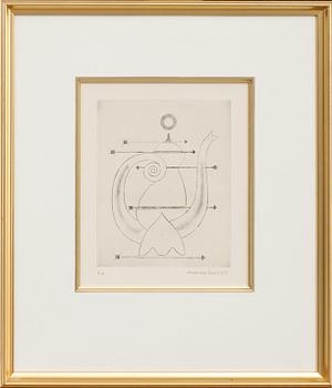 MAX WALTER SVANBERG, torrnål, signerad och daterad 63, ea.