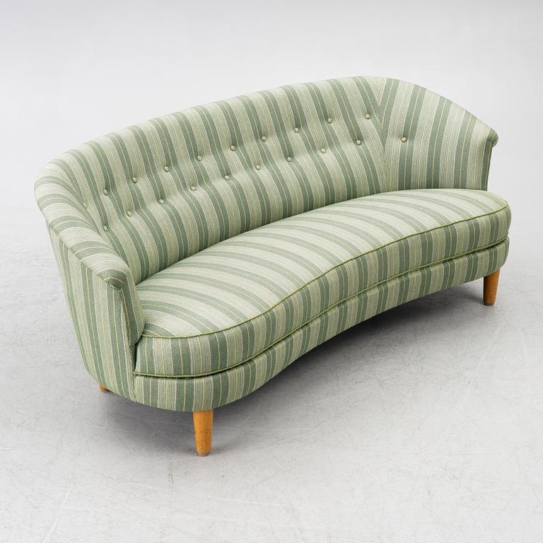 Carl Malmsten, soffa, svängd "Roma", 1900-talets mitt.