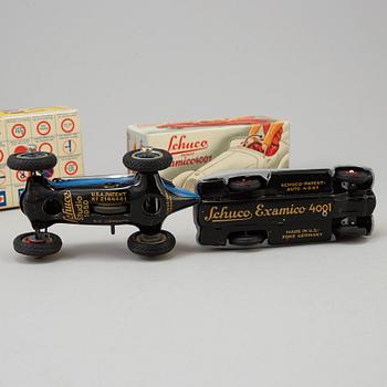 Two Schuco toy cars, Germany, mid 20th Century.