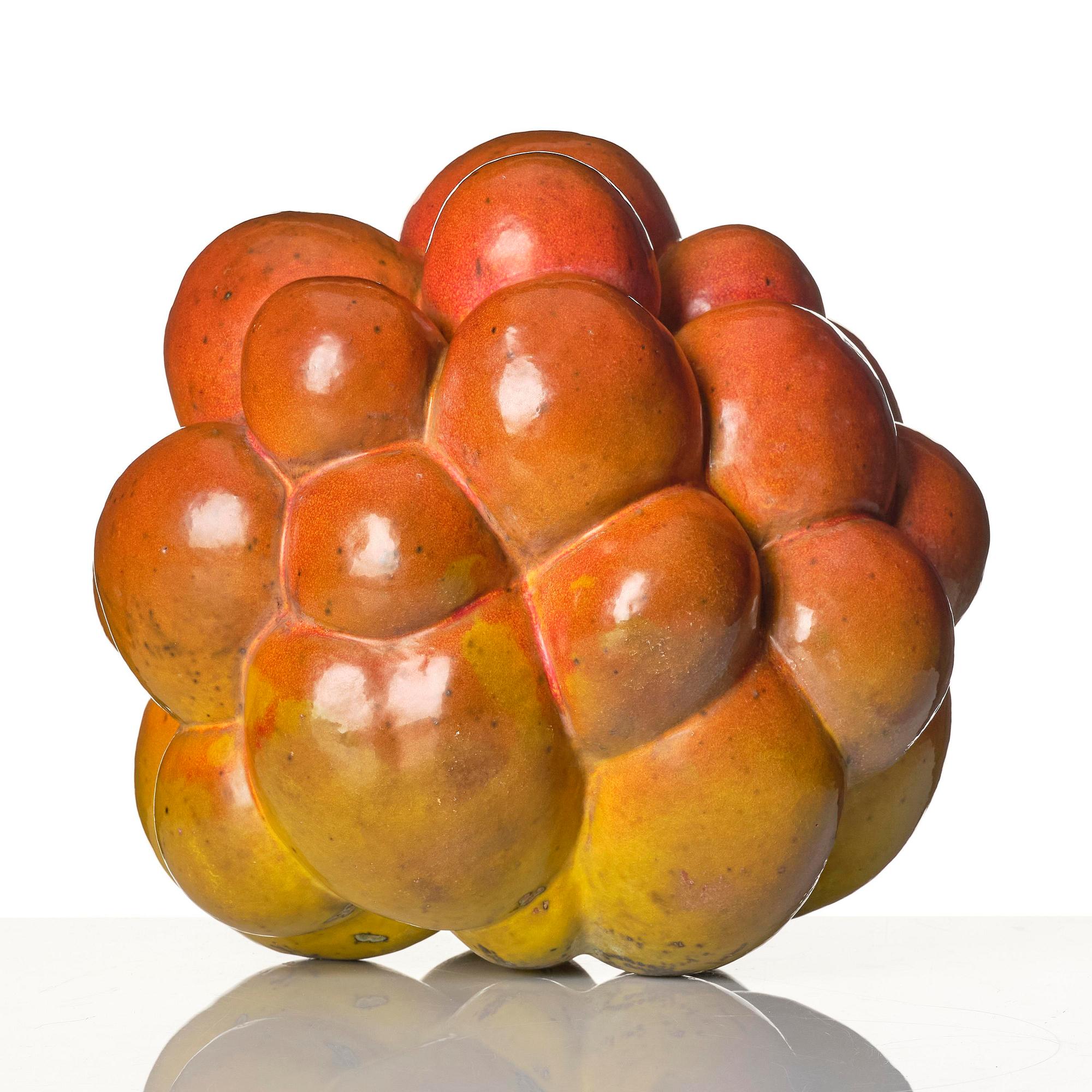 Hans Hedberg, a faience sculpture of a cloudberry, Biot, France.