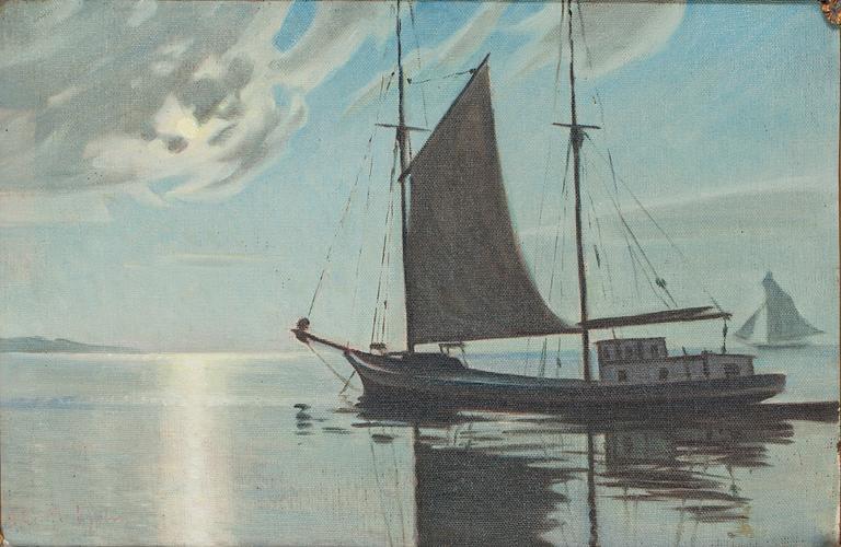 Ali Munsterhjelm, Sailing at Twilight.