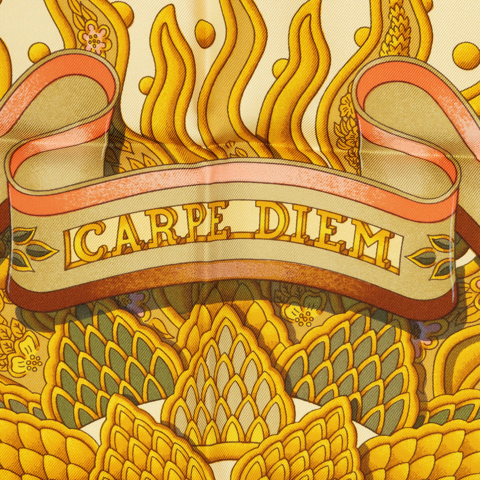 Hermès, scarf, "Carpe Diem".