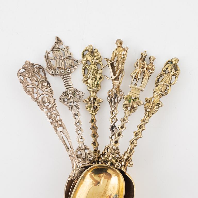Six Silver Spoons.