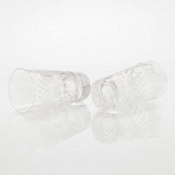 A set of ten 'Polar' drinking glasses, Nuutajärvi.