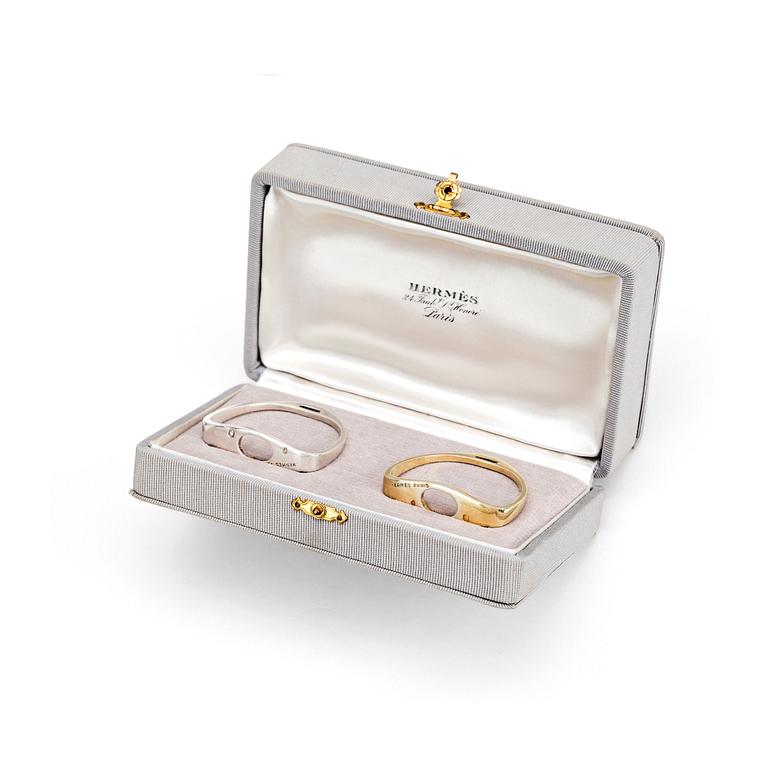 HERMÈS, a pair of serviette rings.