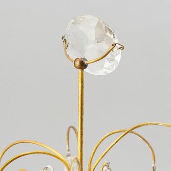 A pair of early Gustavian style 20th century table chandeliers.