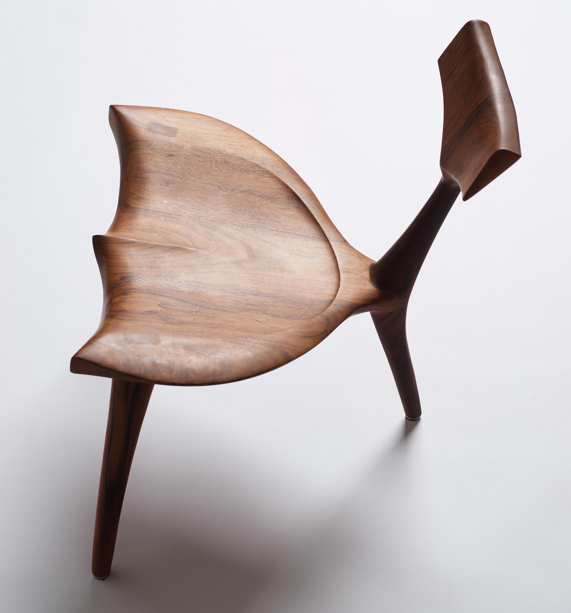 Morten Stenbæk, a "Whale Chair", No. 17, his own studio, Denmark, 2018.