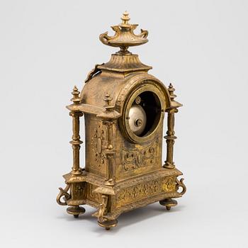 A table clock, late 19th century.