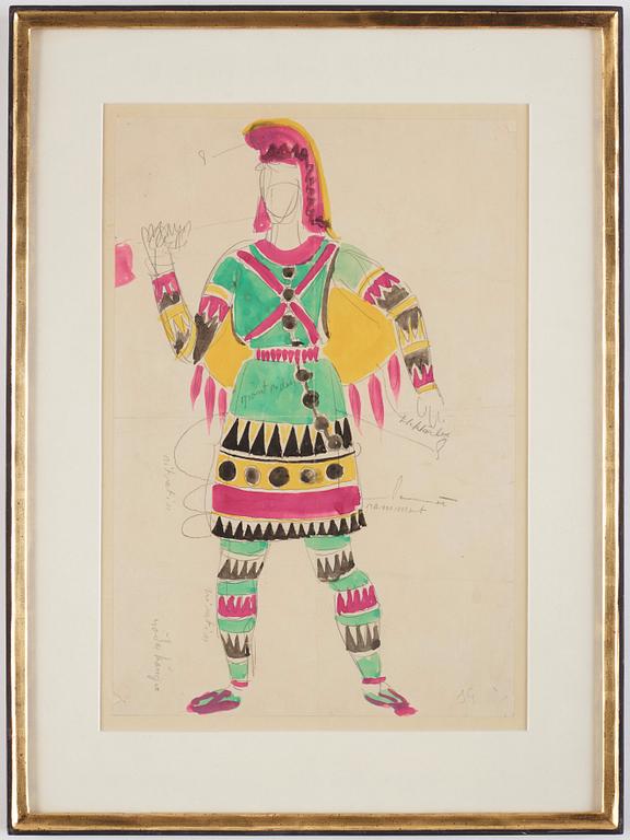 Isaac Grünewald, Costume Sketch.