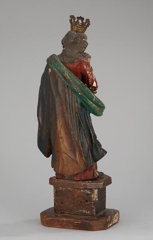 A South European 17/18th century wooden sculpture.
