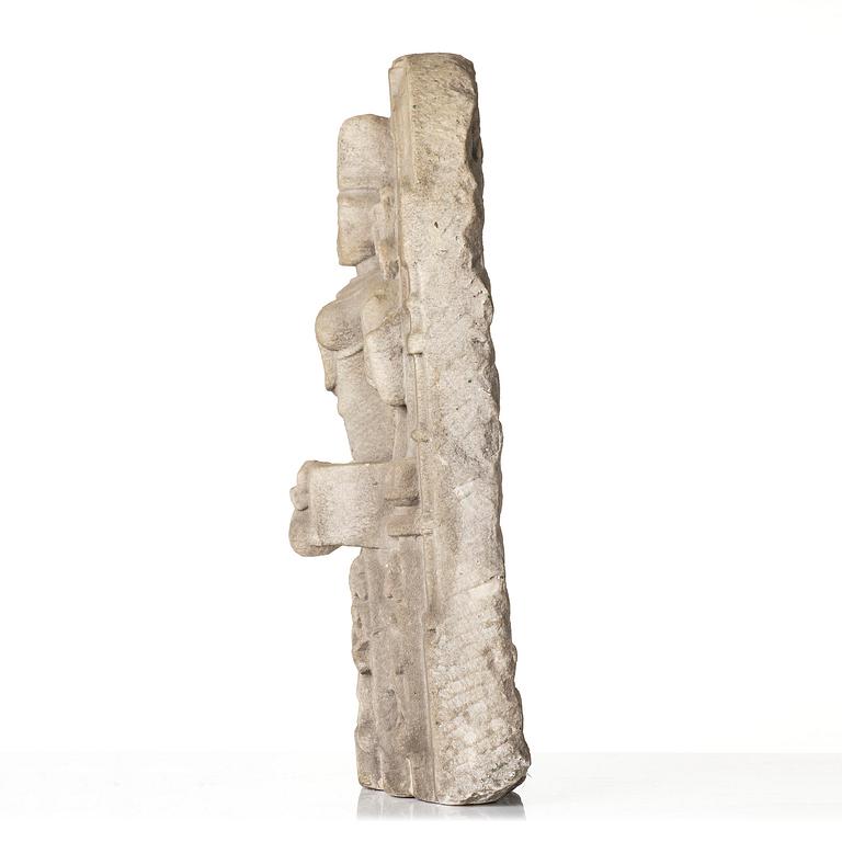 A stone stele of Devi, presumably North India, 12th century.