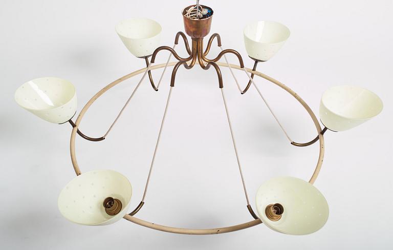 Hans Bergström, a rare chandelier, ateljé Lyktan, Åhus 1930-40s.