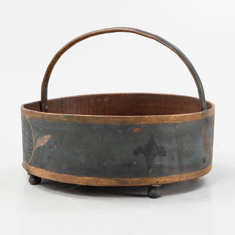 Förningskorg, Hälsingland, daterad 1820.