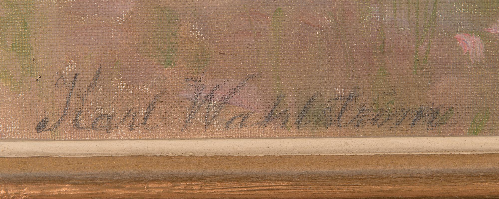 Karl Wahlström, oil on canvas, signed.