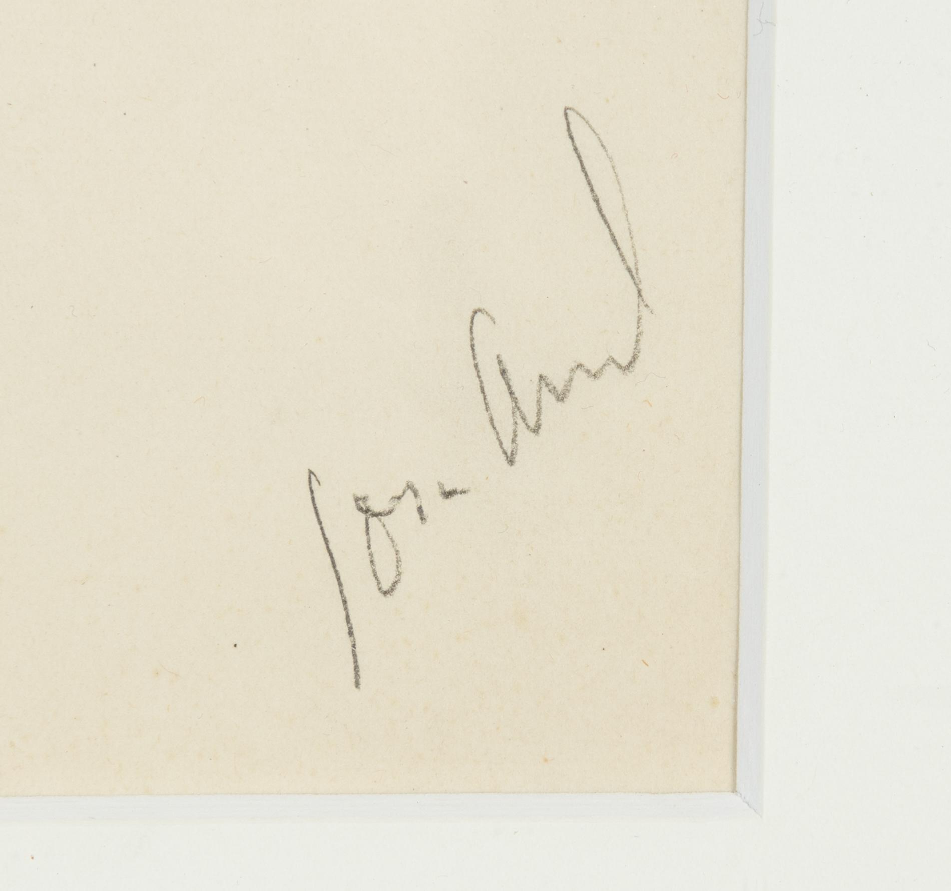 John Jon-And, pencil drawing on paper, signed and dated München 3/11-21.