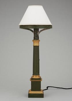 257. A Frensh late empire table lamp. 19th Century.