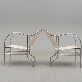 A pair of end of the 20th century  'Sven' chairs by Mats Theselius for Källemo.