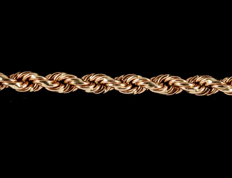 HALSKEDJA, Cordell, 18k guld. Vikt 4,6g.