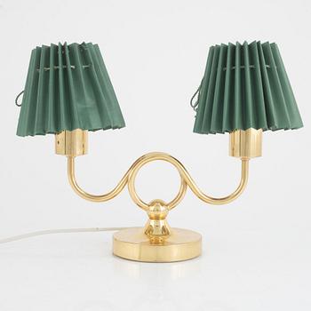 Josef Frank, bordslampa, två ljuspunkter, modell 2483, "Smycket", Firma Svenskt Tenn.
