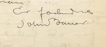 John Bauer, Tre brev mellan John Bauer och Bonniers om illustrationerna till Nils Holgersson.