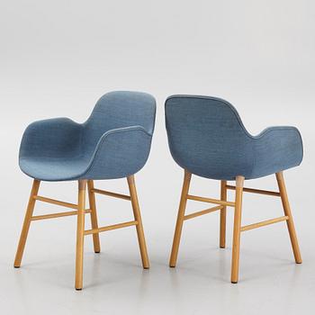 Simon Legald, a set of six armchairs, "Form", Normann Copenhagen, Denmark.