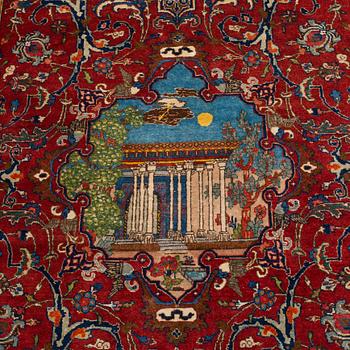 An Tabriz rug, probably ca 204 x 141 cm.