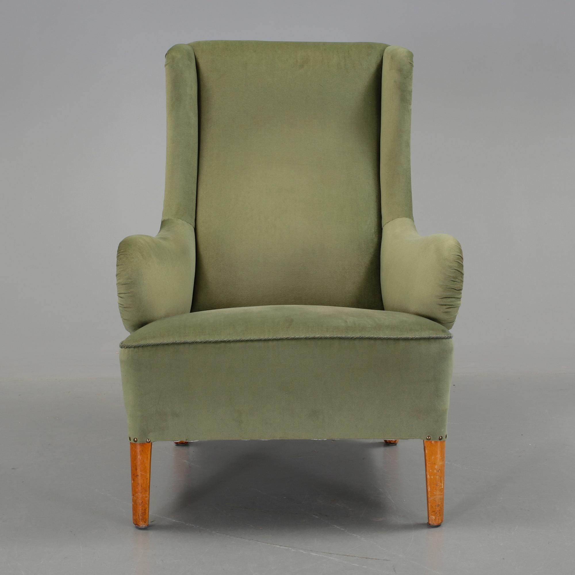 FÅTÖLJ, "Oscar", Carl Malmsten, omkring 1900-talets mitt.