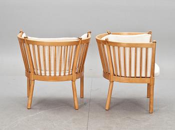 FÅTÖLJER, ett par, "Tremme", Börge Mogensen, Fritz Hansen.