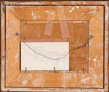 Helge Dahlman, olja på pannå, signerad.