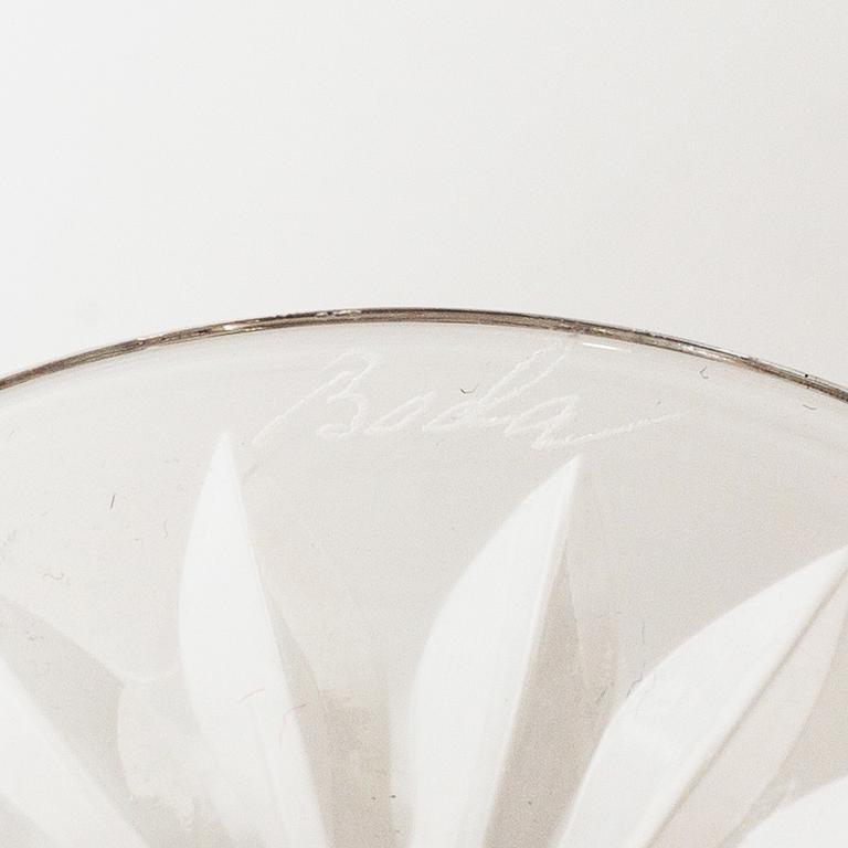 Fritz Kallenberg, a 108-piece 'Pyramid' glass service, Kosta Boda, Sweden, 20th Century.