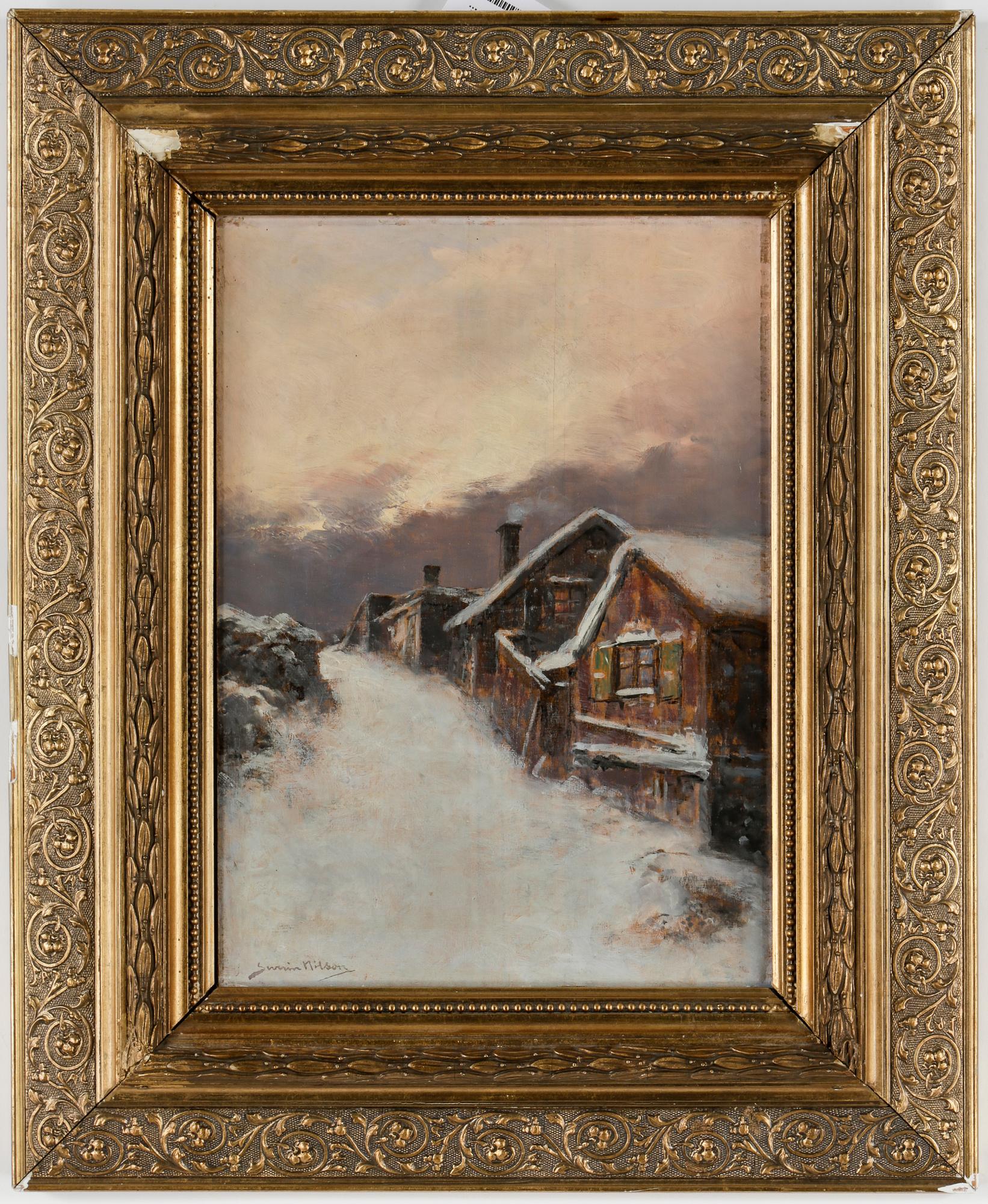 SEVERIN NILSON, olja på pannå, signerad.