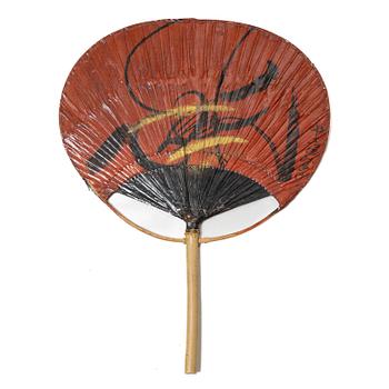 Fläktor, 12 stycken, papp. Sen Qingdynasti/tidigt 1900-tal.