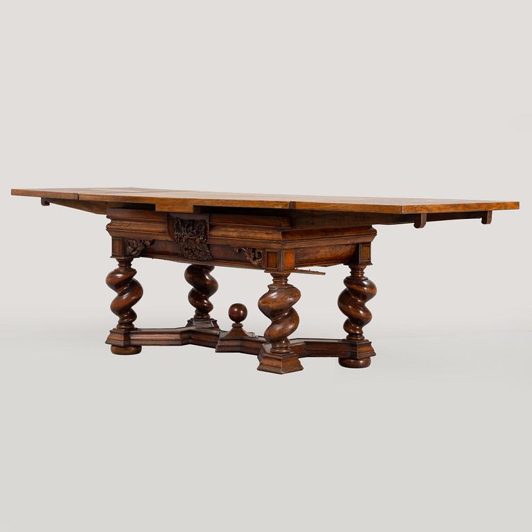 A Baroque style table with older parts.