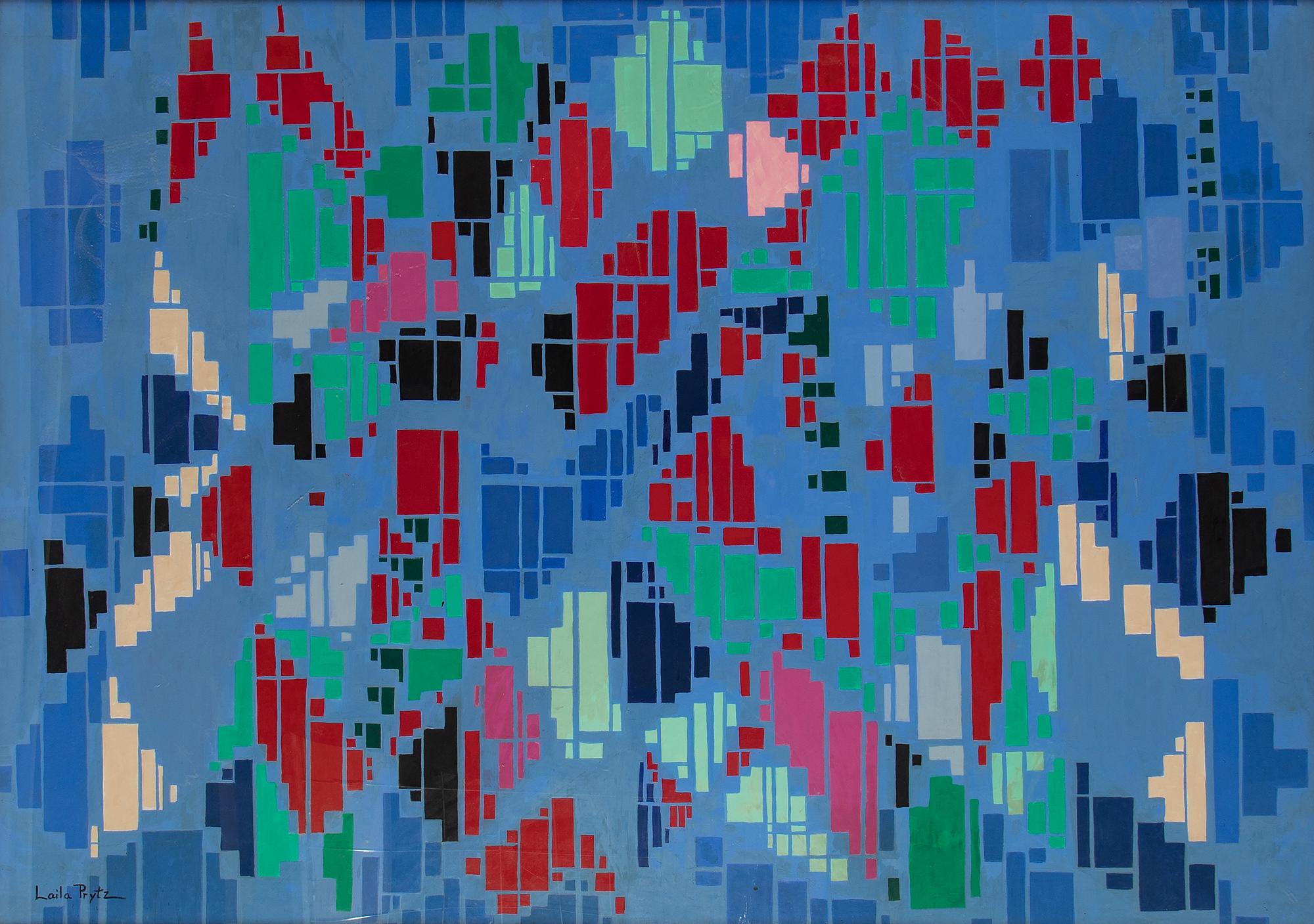 Laila Prytz, oil on panel, signed.