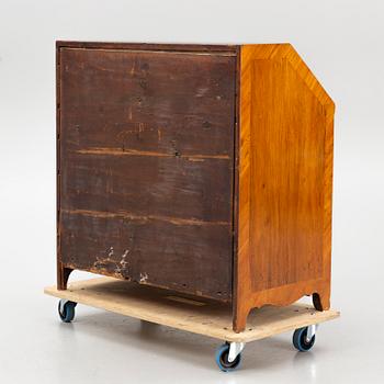 A Swedish rococo parquetry secretaire, Stockholm, later part 18th century.