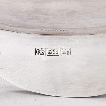 A sterling silver tray, maker's mark of Otto Wolter, Schwäbisch Gmünd, Germany, the latter half of the 20th century.