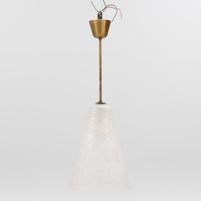 Harald Notini, Uno Westerberg, a ceiling lamp, Böhlmarks, first half of the 20th century.