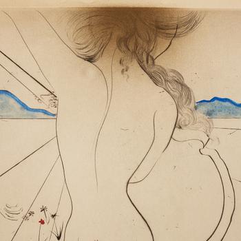 Salvador Dalí, "Nude with Garter" ur "Hippies".