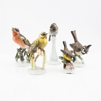 Figurines 5 pcs Rosenthal Germany mid-20th century porcelain.