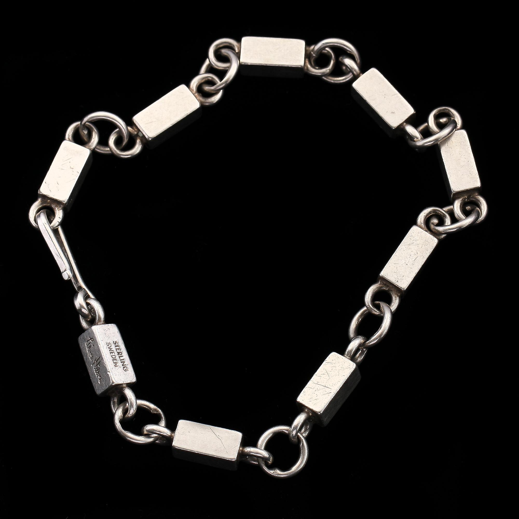 ARMLÄNK, silver, Wiwen Nilsson, Lund. 1963.